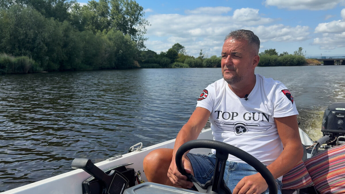 Michel Hulsman vaart regelmatig op Otheense Kreek - ©Omroep ZVL