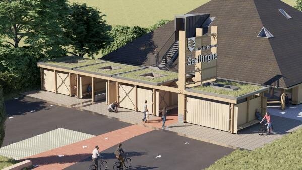 Nieuw Bezoekerscentrum Saeftinghe - ©Tyhs Architectuur