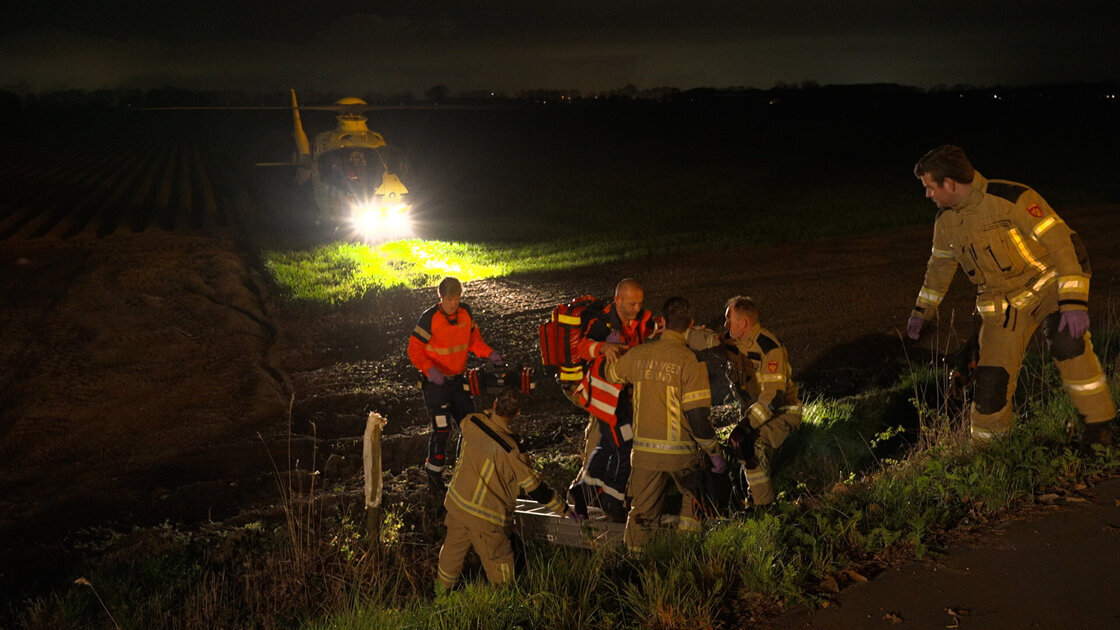 Traumahelikopter ingezet bij nachtelijk noodgeval in Terhole