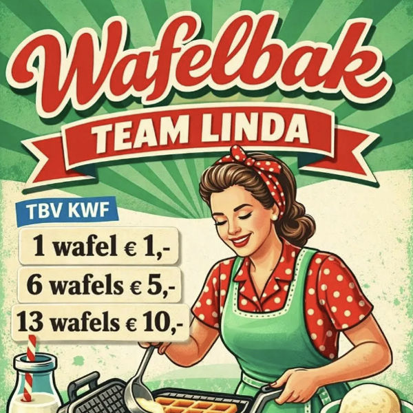 wafelbak actie team linda