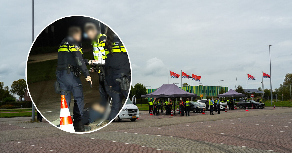 Grote verkeerscontrole in Terneuzen, agent trekt wapen tijdens aanhouding