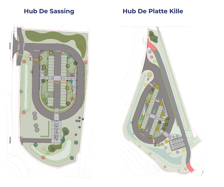 Twee nieuwe mobiliteitshubs voor snelbus tussen Terneuzen en Gent