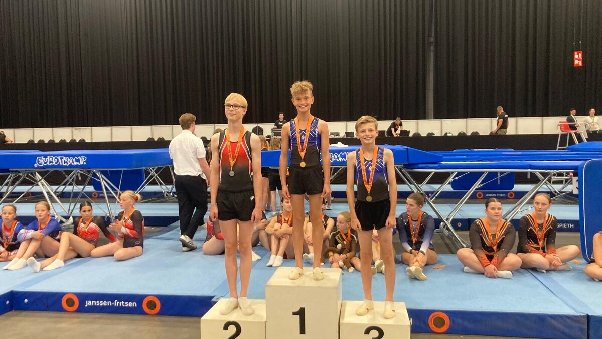 NK dmt podium Liamm en Owen