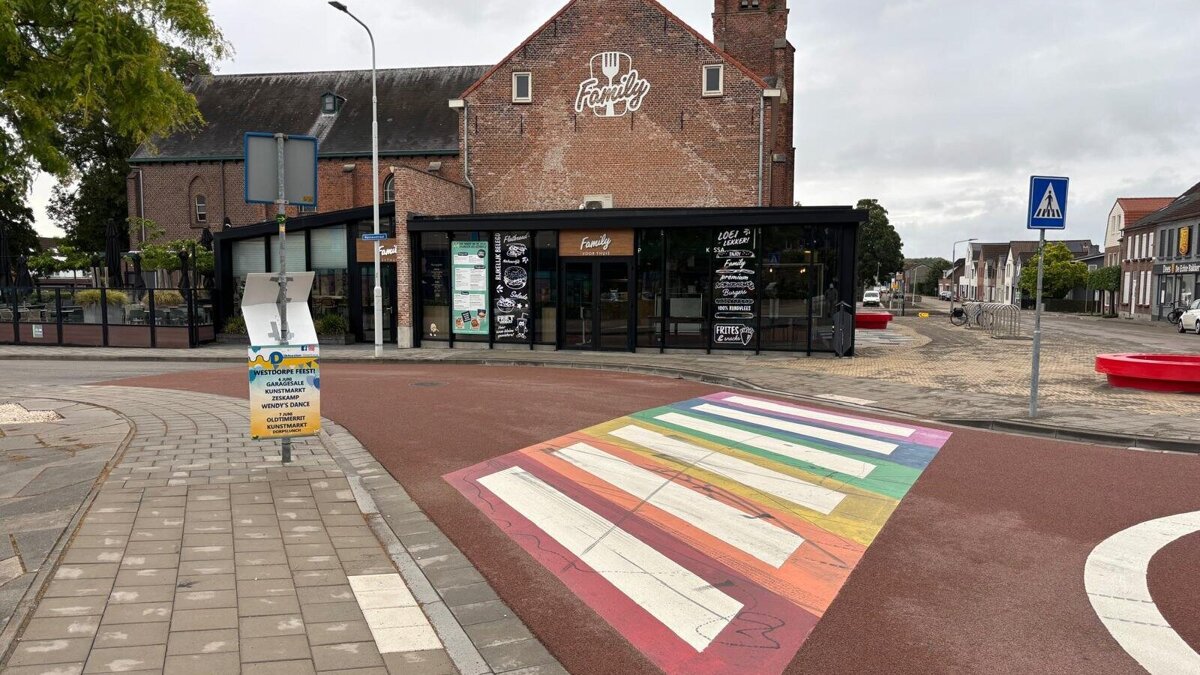 Regenboogzebrapad axel