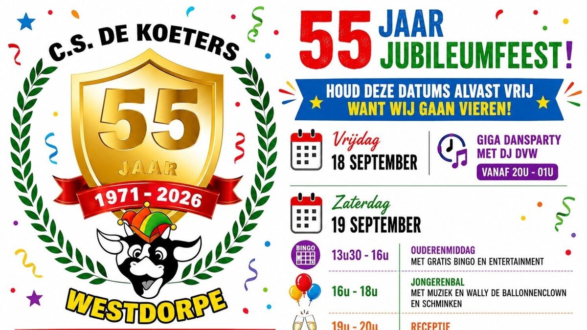 55 jaar CV de Koeters Westdorpe