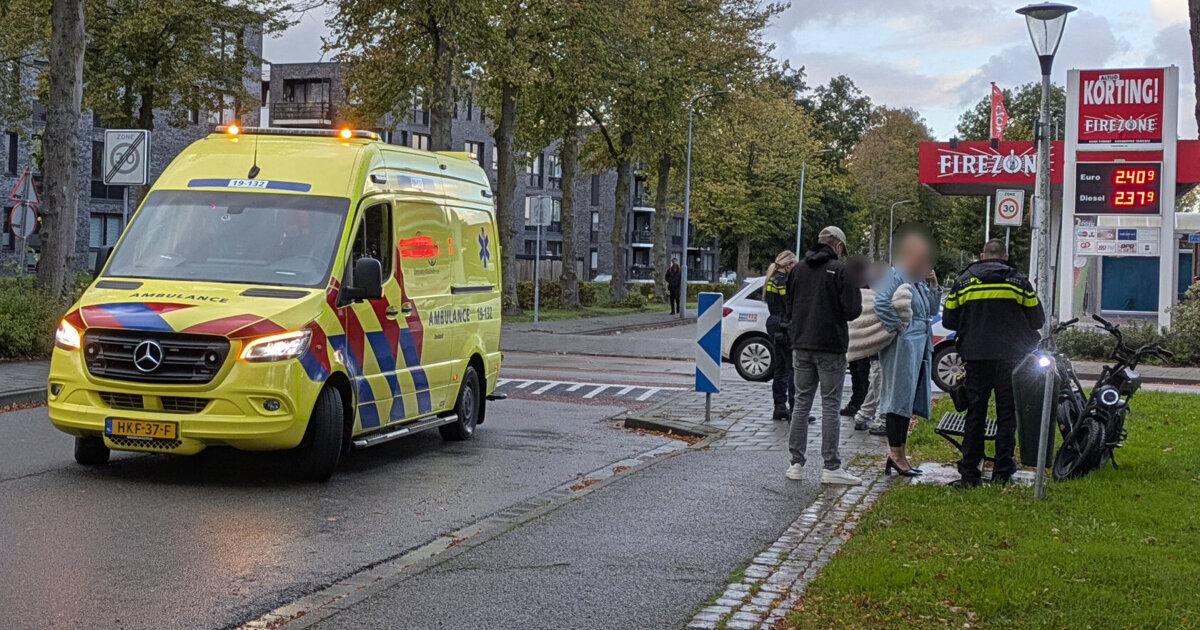 Botsing tussen auto en fatbike in Terneuzen