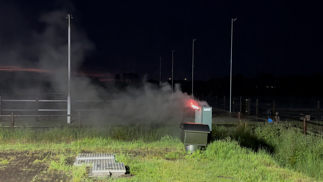 Brand in elektriciteitskast aan Groenendijk Kloosterzande