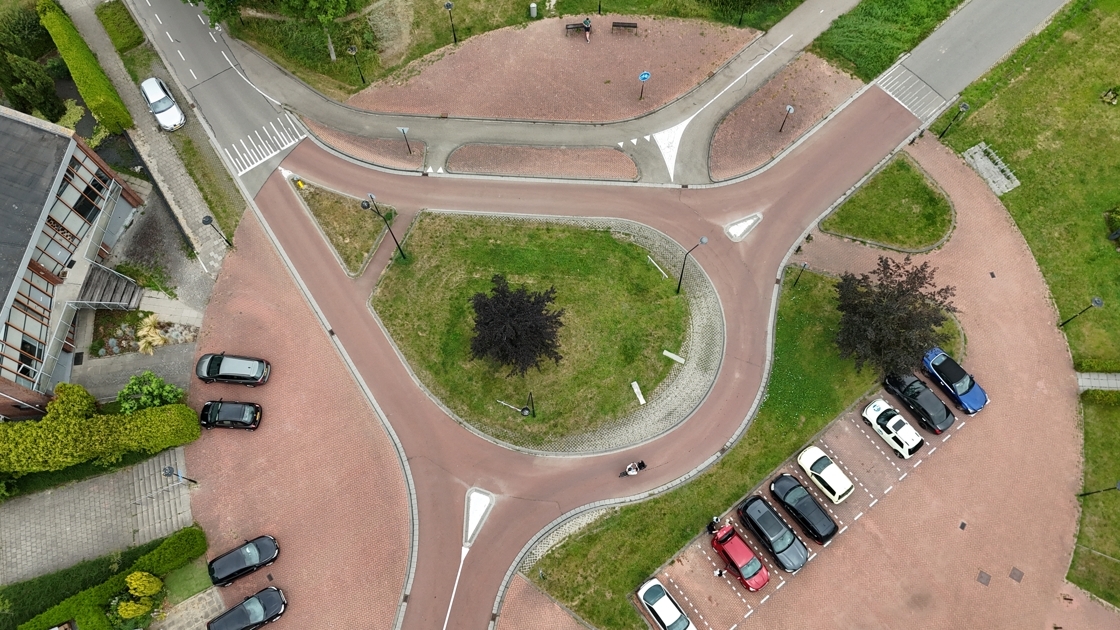 'Druppel'-rotonde Margarethaplein Terneuzen verdwijnt