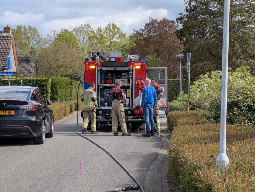 Heg in brand aan de Amerstraat in Terneuzen