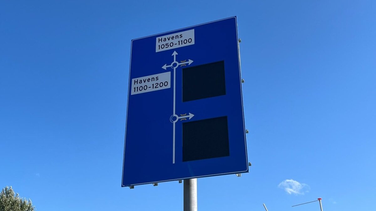 Nieuw verkeersbord sluizencomplex - ©Omroep ZVL