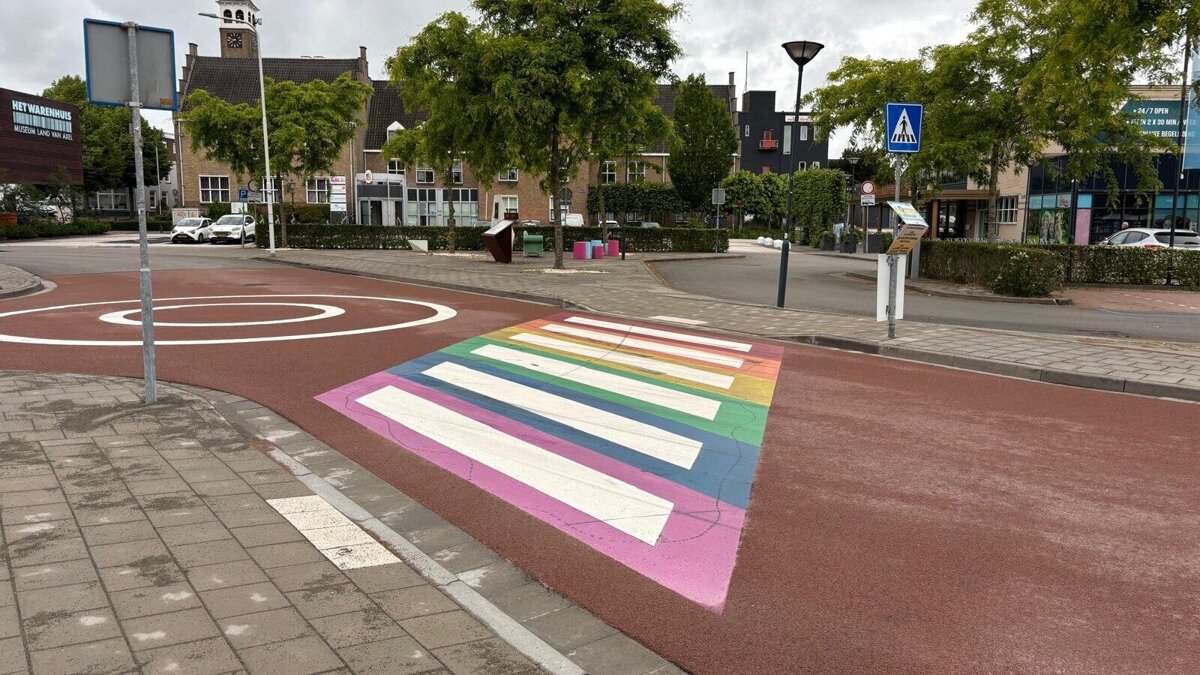 Regenboogzebrapad axel