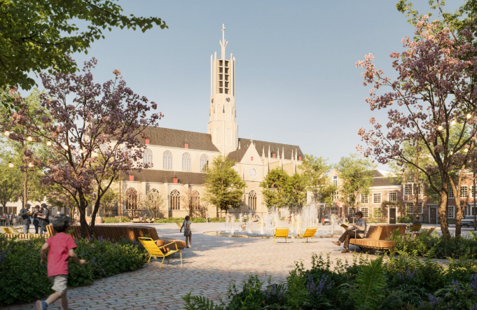 Ontwerp nieuwe markt Hulst - ©Gemeente Hulst