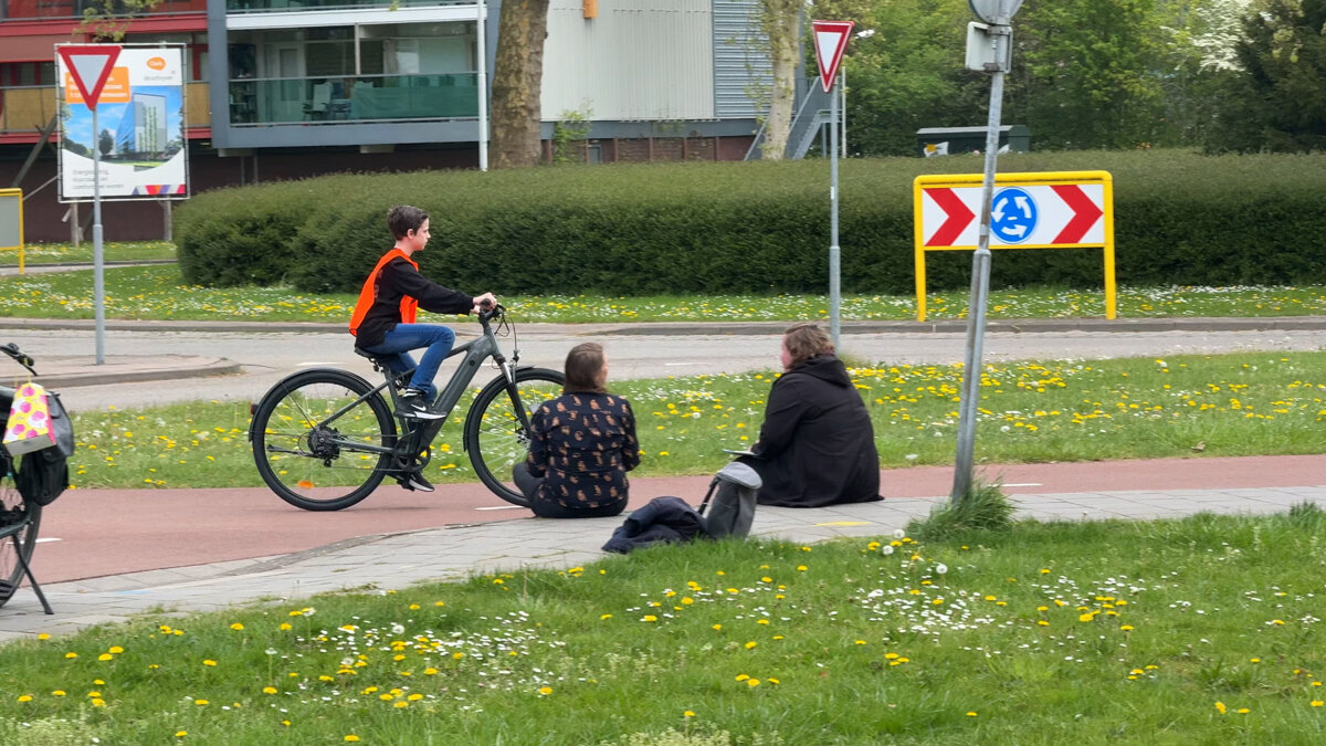 Eén van de controleposten op de route - ©Omroep ZVL