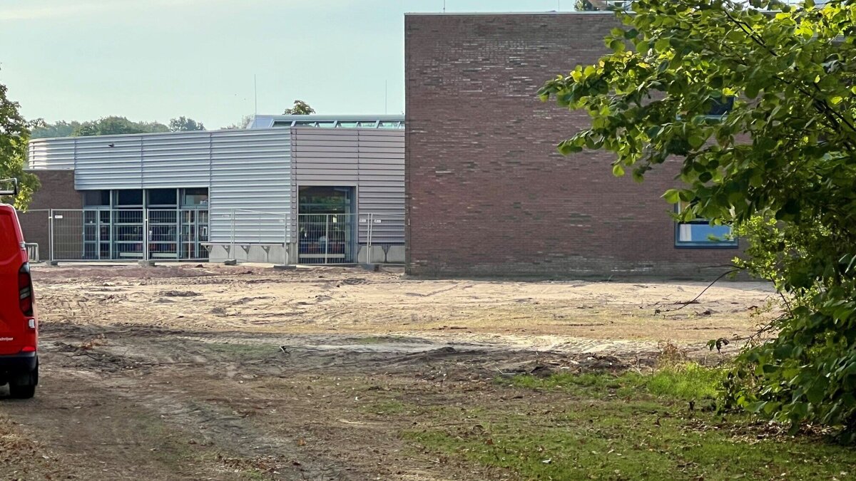 bouwplaats nieuwbouw Reynaertcollege