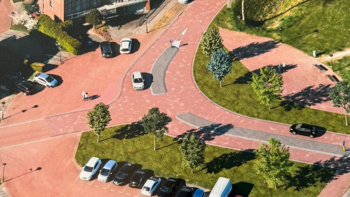 Nieuw ontwerp druppel rotonde Othene