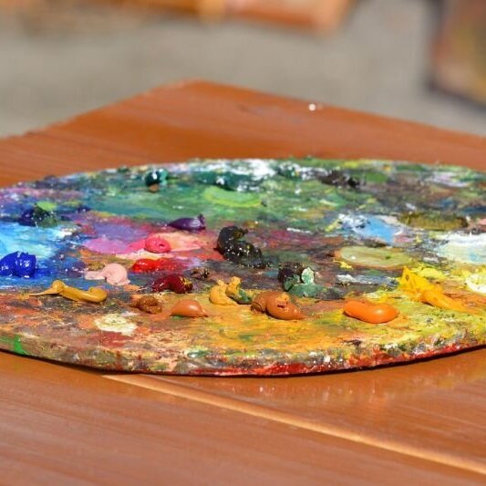 kunst schilder palet