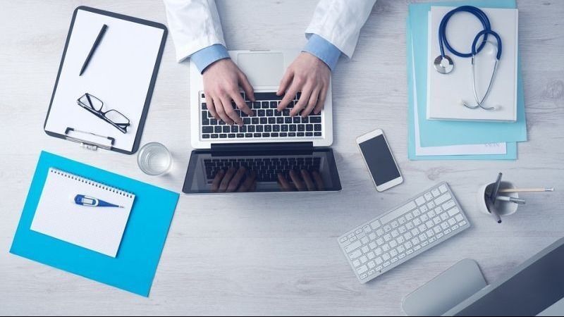 Computer werken dokter