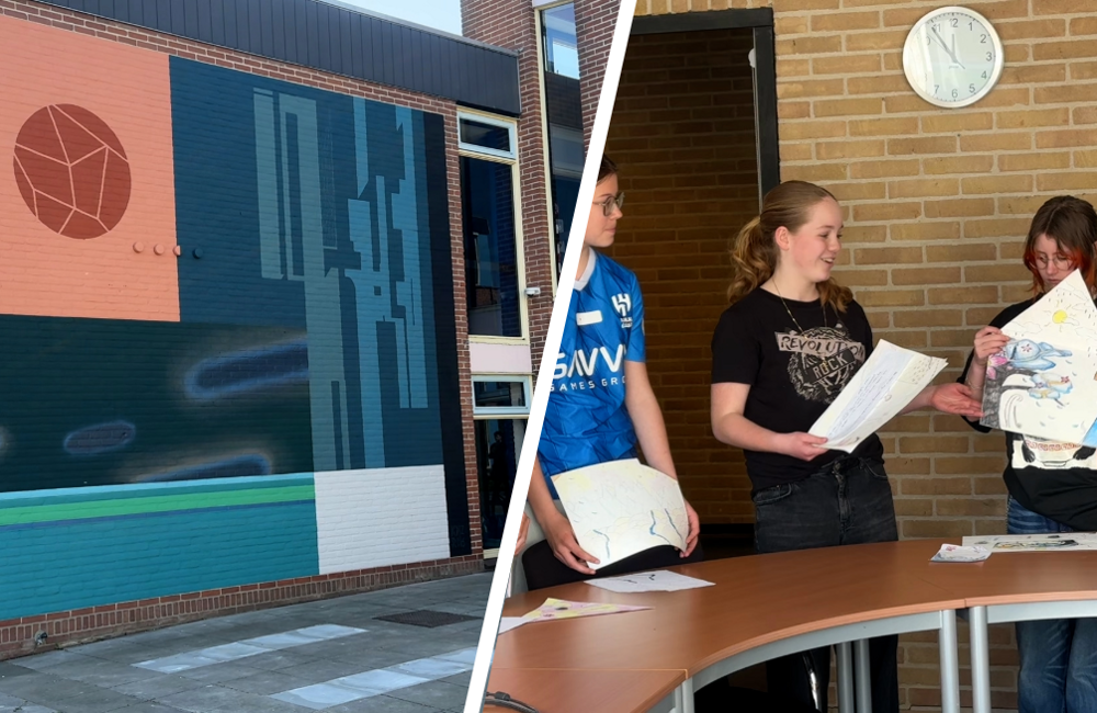 Thumbnail muurschildering Lodewijk College - ©Omroep ZVL