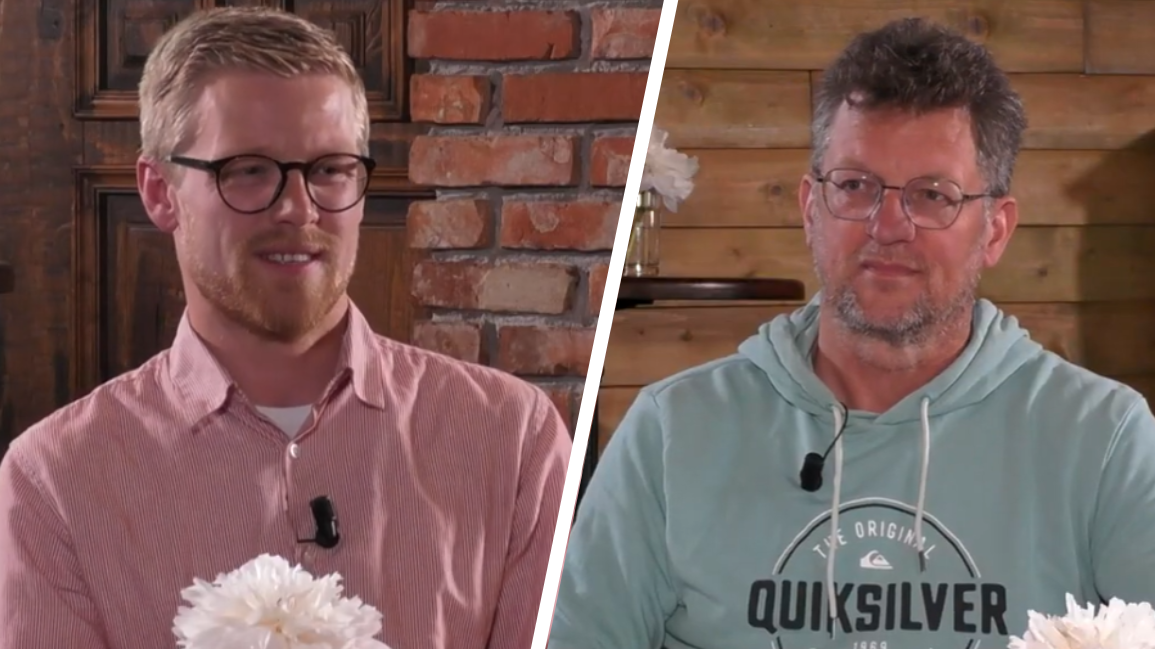 Arjen de Feijter (l) en Alwin de Zeeuw (r) in Aan Tafel Bij - ©Omroep ZVL