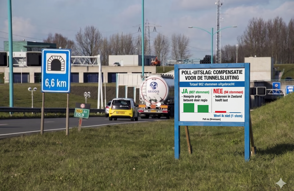 Poll Westerscheldetunnel uitslag