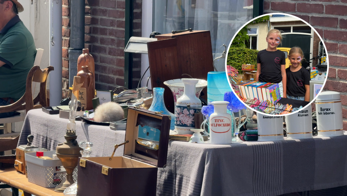 Gezelligheid, glitters en veel dozen van zolder op jaarmarkt Groede