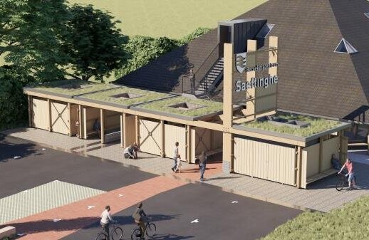 Nieuw Bezoekerscentrum Saeftinghe - ©Tyhs Architectuur