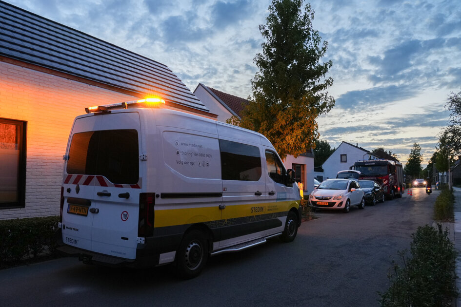 Gaslekkage in achtertuin Terhole, brandweer opgeroepen